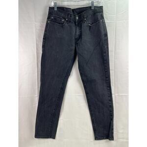 Levi’s 511 Women's Black Mid Rise Denim Slim Skinny Waterless Jeans Size 32x30